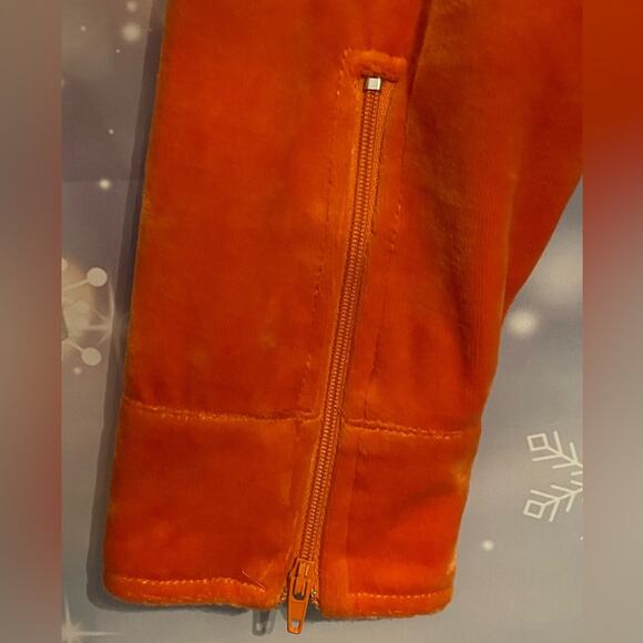 BCBGMaxAzria Vintage Orange Velour Zip Cover Jacket size Large - Picture 4 of 11